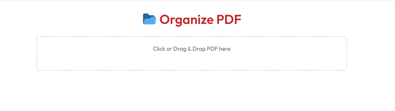 Organize PDF Pages Online