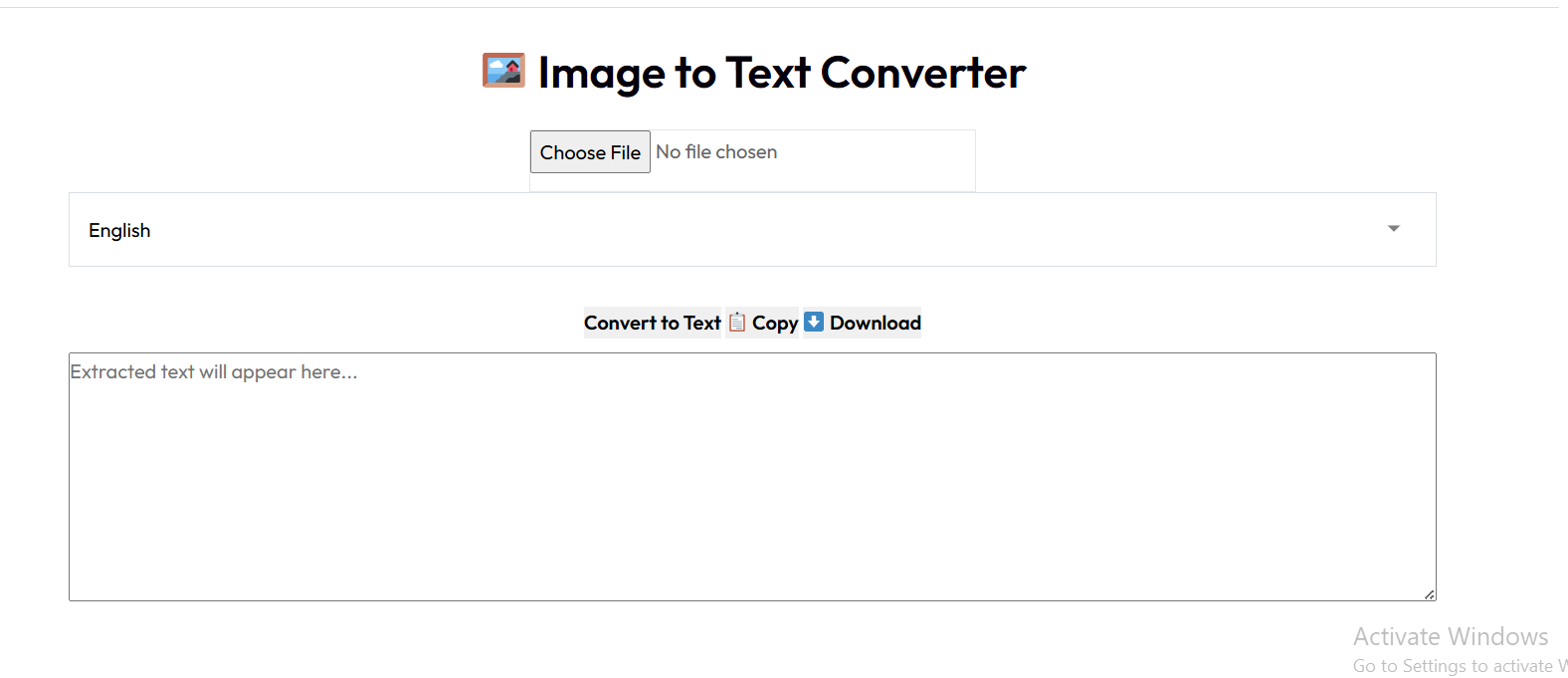 AI Image to Text Converter