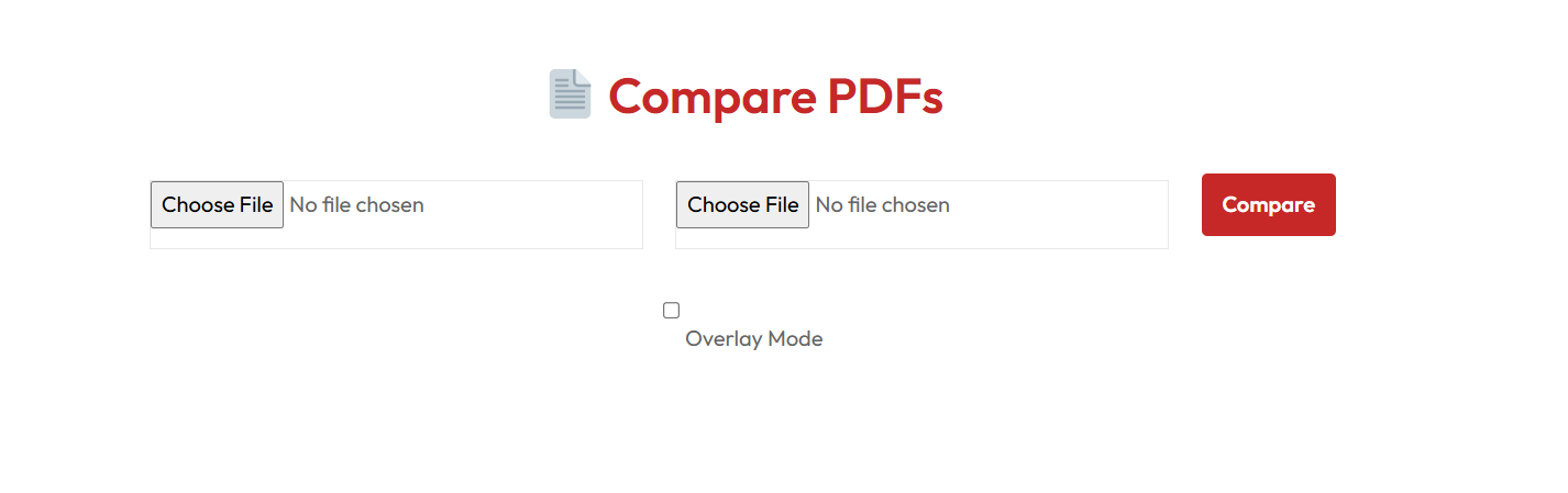 Compare PDFs Online