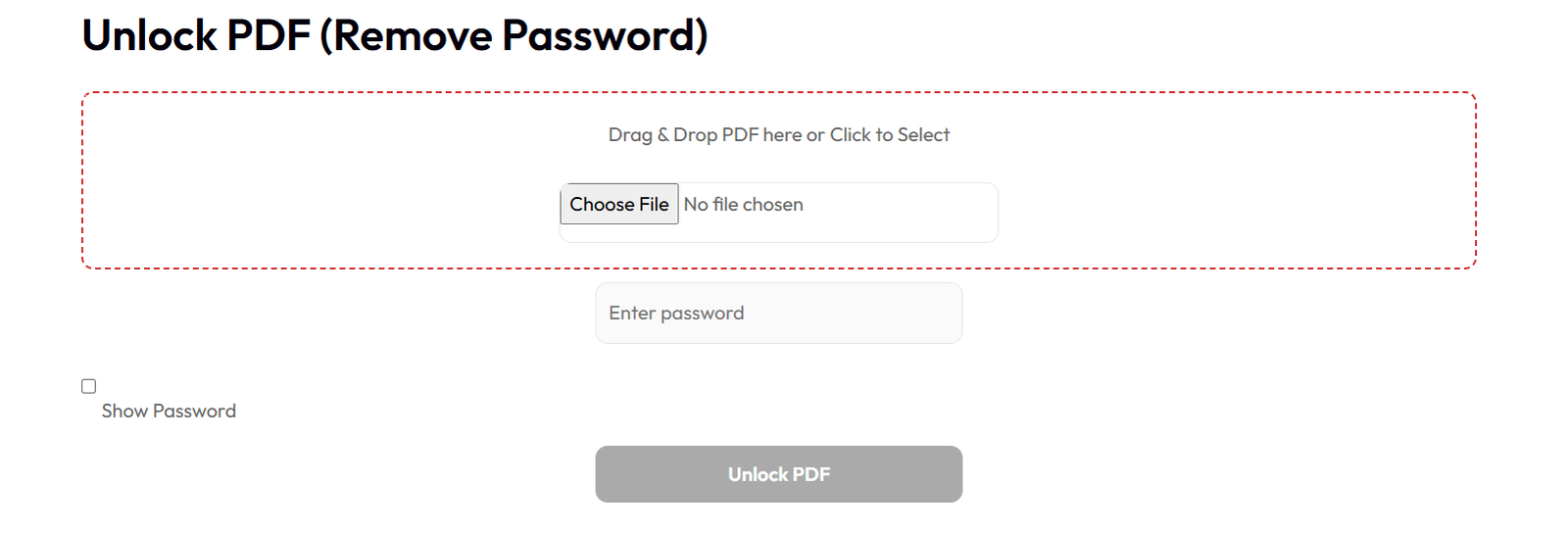 Unlock PDF Online