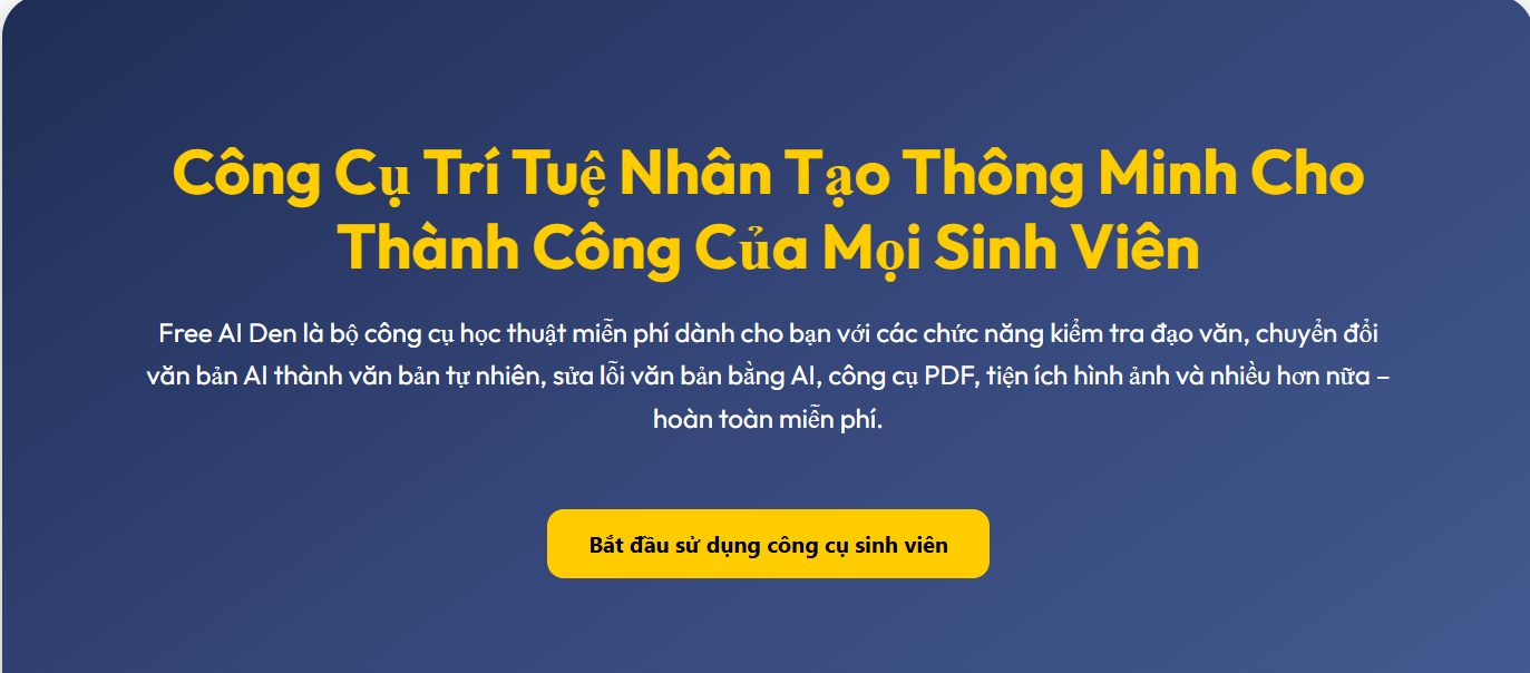 Công cụ AI dành cho sinh viên
