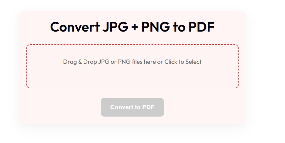 JPG and PNG to PDF Converter Online