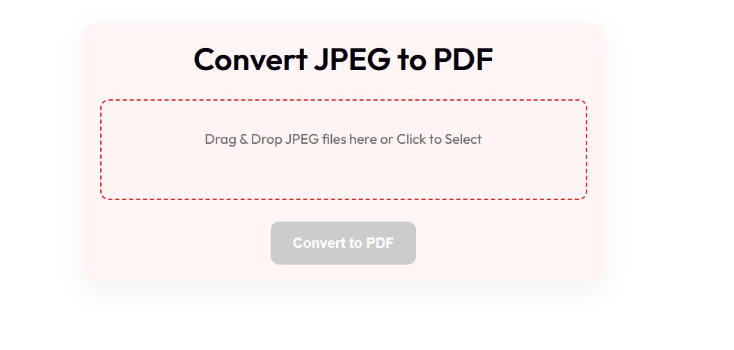 Convert JPEG to PDF