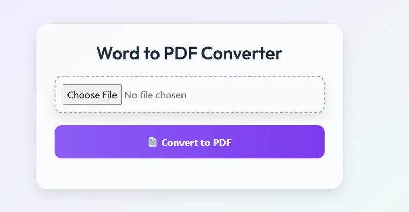 Word to PDF Converter Online