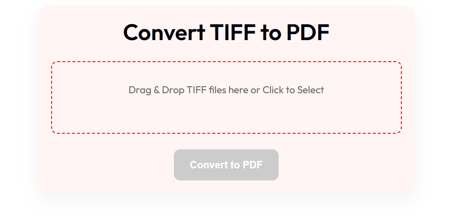 TIFF to PDF Converter Online
