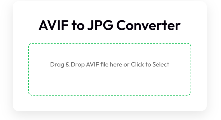 AVIF to JPG Converter