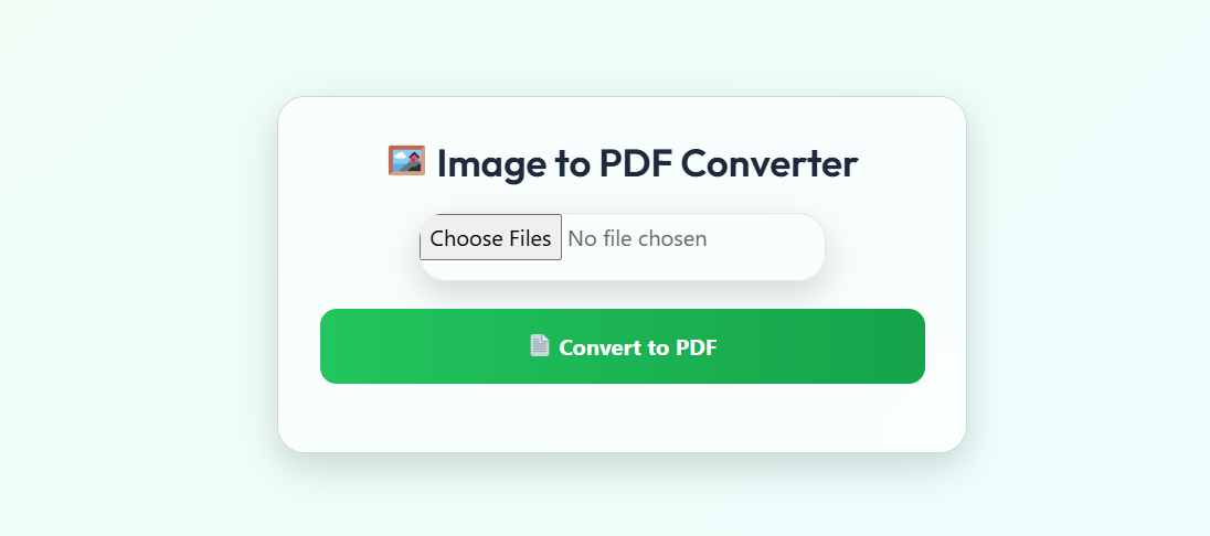 Convert JPG and PNG to PDF Online