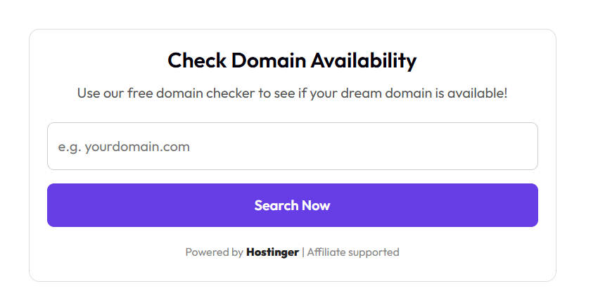 Check Domain Availability