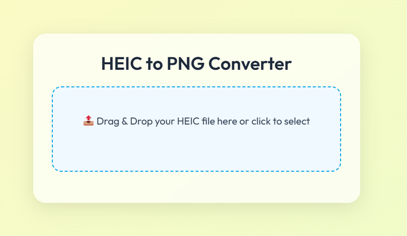 HEIC to PNG Converter Online