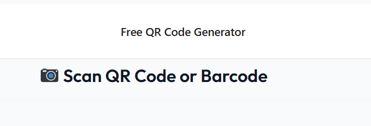 QR code scanner tool