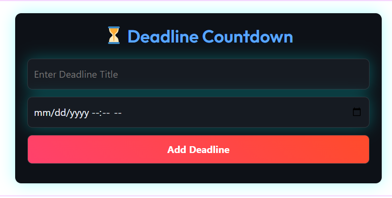 Free Deadline Tracker Tool