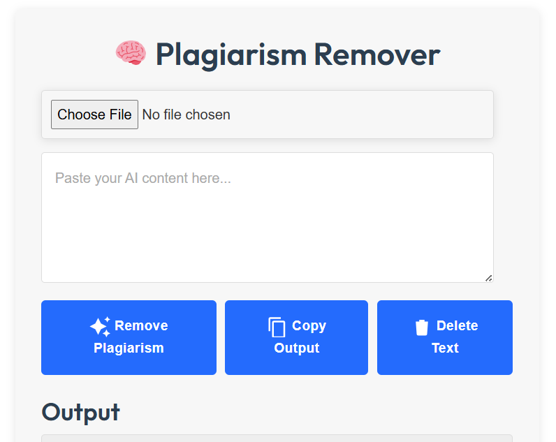 AI Plagiarism Remover