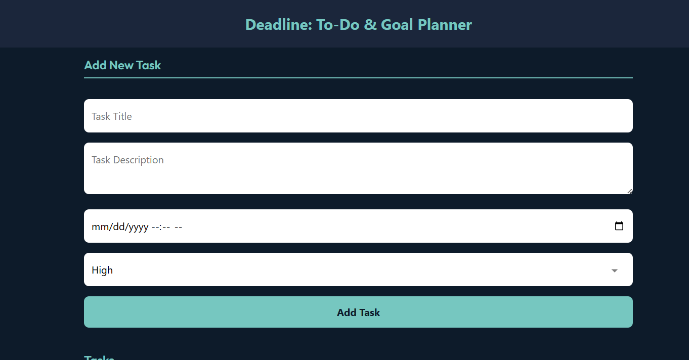 Free task and goal organizer