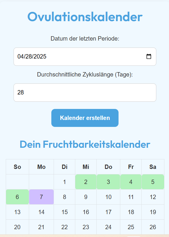 Eisprung-Tracker